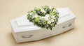 Cœur ajouré fleuri – Gamme Enfants – Dominante blanche, touches de vert