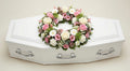 Couronne florale – Gamme Enfants – Dominante blanche, touches de rose