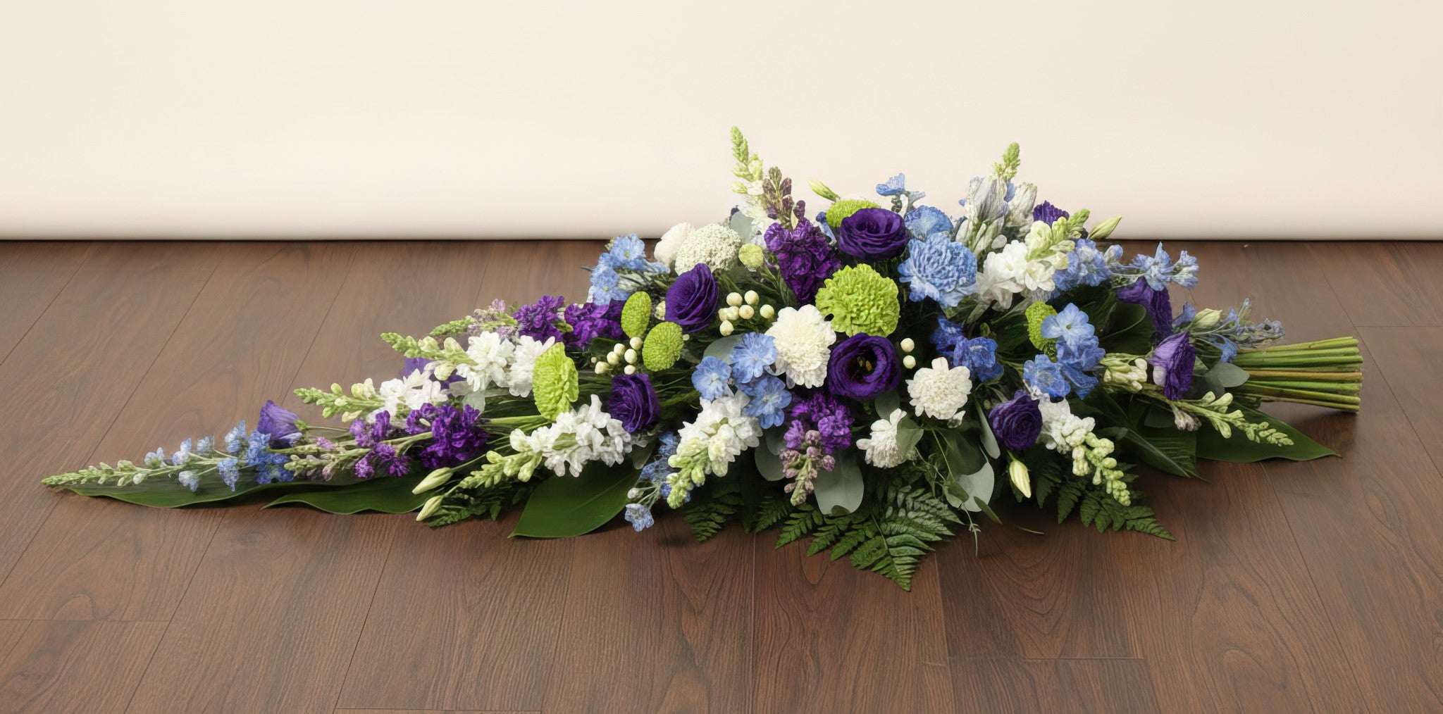 Gerbe – Tons froids : bleu, violet, blanc et vert
