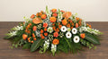 Coussin Premium – Dominante orange, nuances de blanc