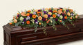 Dessus de cercueil – Dominante orange, touches de violet