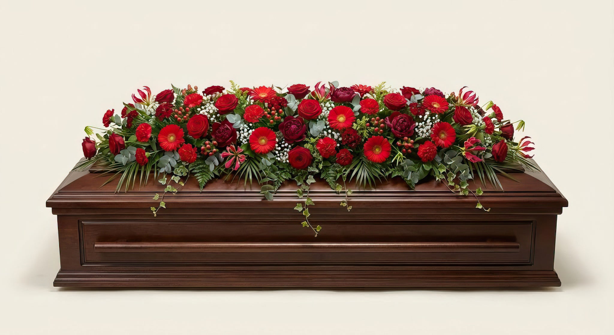 Dessus de cercueil – Camaïeu de rouge
