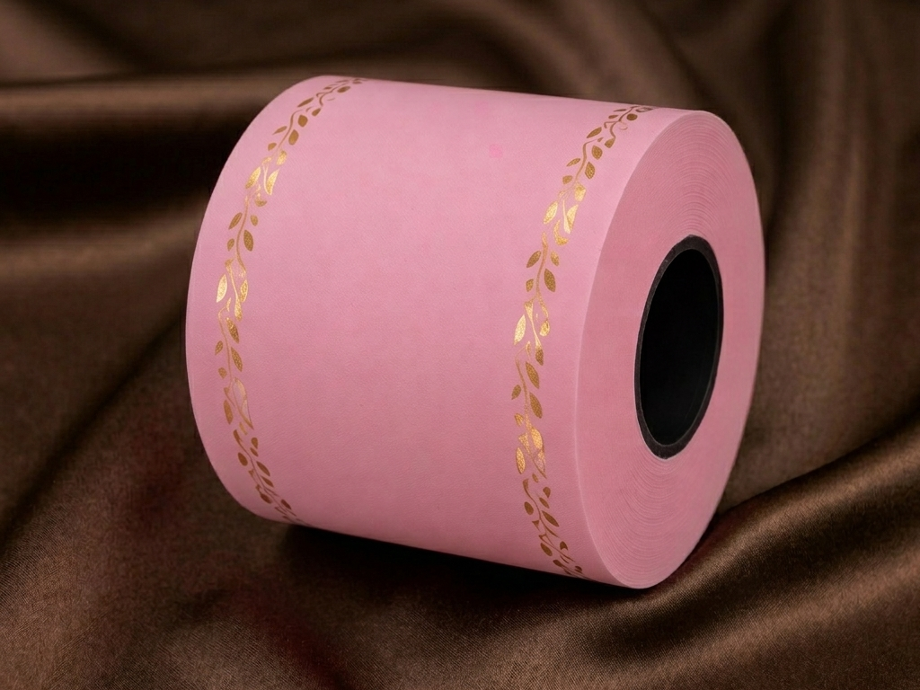 Ruban funéraire personnalisé – Rose tendre