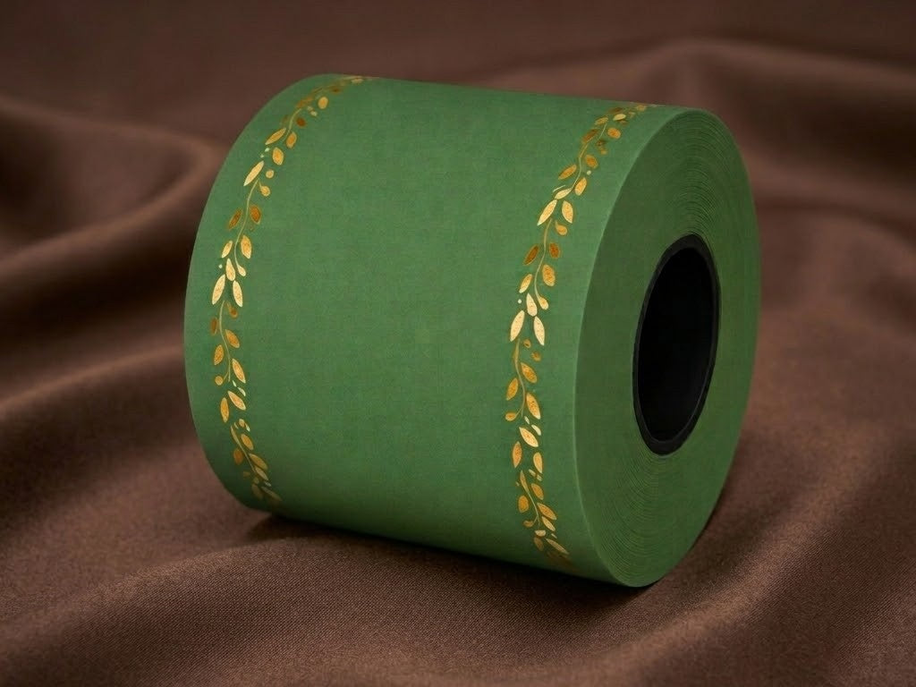 Ruban funéraire personnalisé – Vert olive