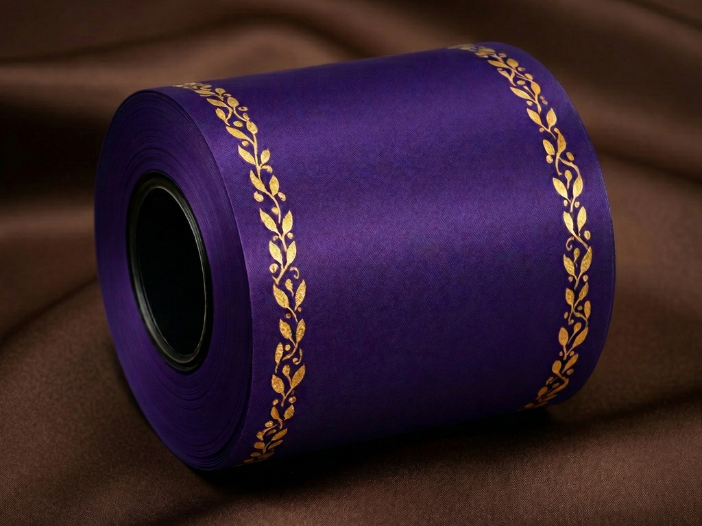 Ruban funéraire personnalisé – Violet
