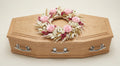 Couronne en fleurs séchées et stabilisées – Gamme Enfants – Tons naturels, blanc et rose