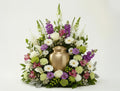 Urne florale élancée – Douceur pastel